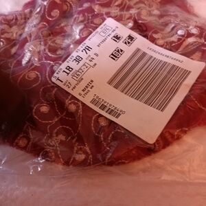 Woman Within Underwire Bra NWT 44D Front Closure Red Color